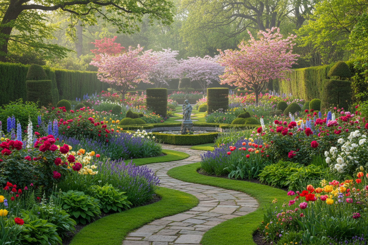 非常漂亮的花园