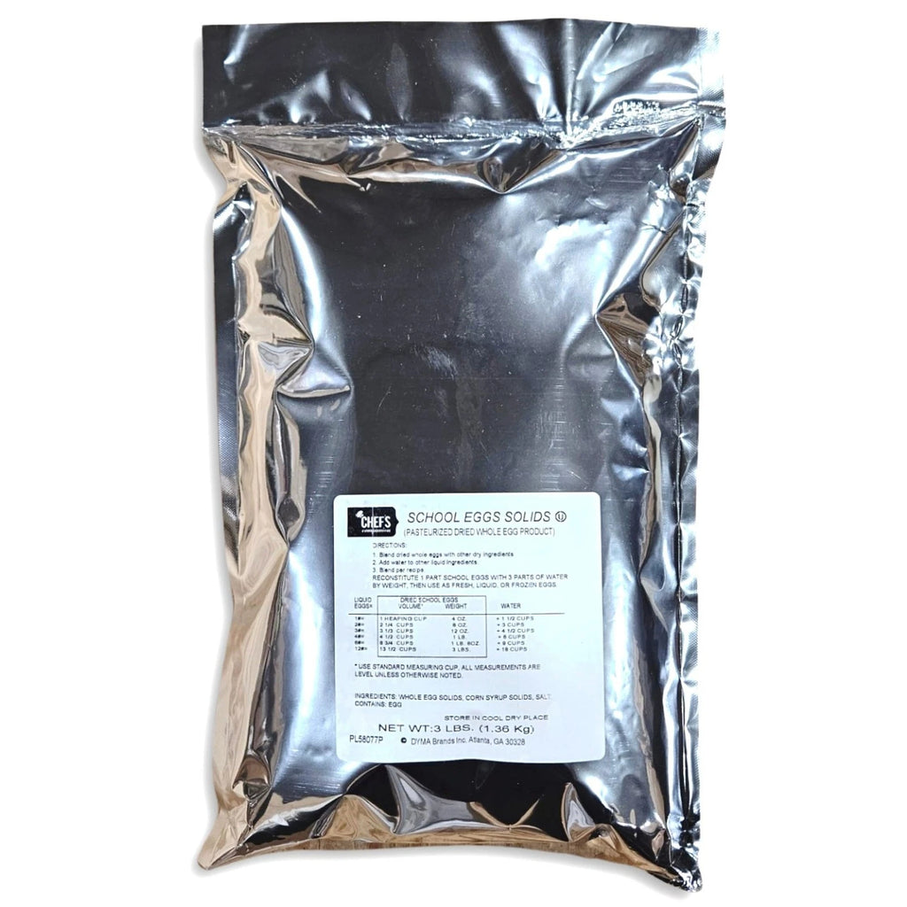 Dried Whole Egg Powder Bulk Bag | Pasteurized School Eggs Solids 3lb