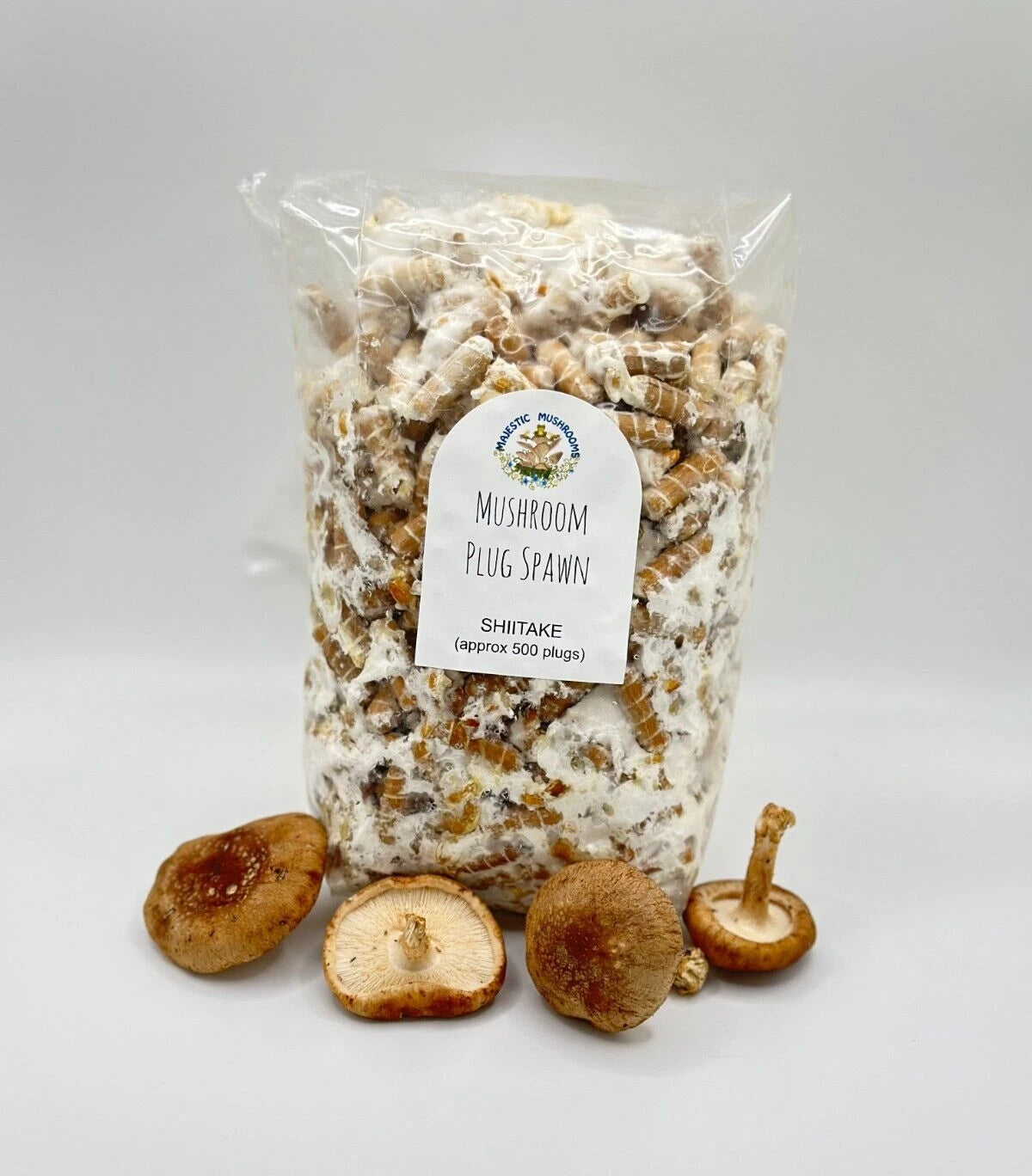 Shiitake Mushroom Plug Spawn 500X - FREE USA shipping