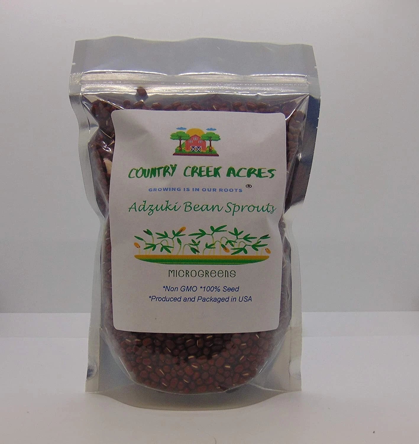 12 oz Adzuki Bean Seeds, Non-GMO Seed For Sprouting Sprouts Microgreens