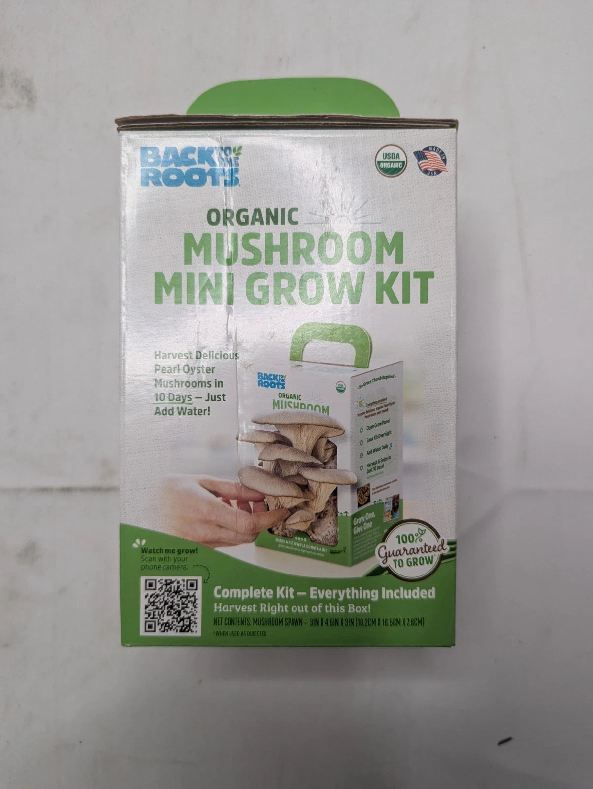 Back To The Roots Organic Mini Pearl Oyster Mushroom Grow Kit